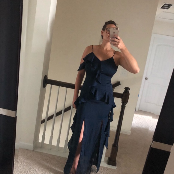 Long Navy Dress NWOT - Picture 4 of 5